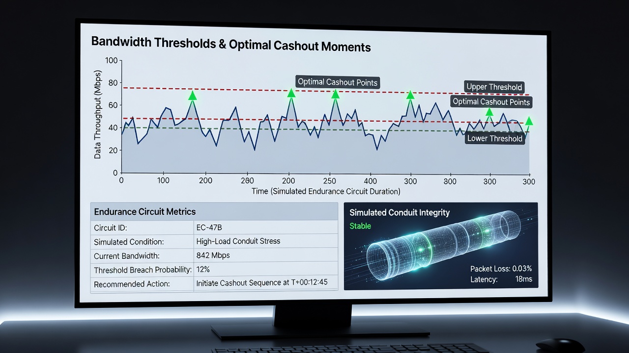 Visualisierung von Cashout-Optimierungen durch Bandbreitenüberwachung in Konfliktsimulationen