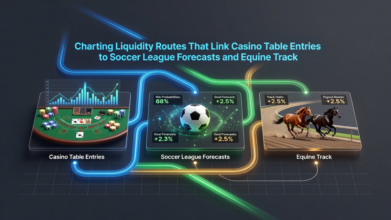 Visualisierung von Transaktionsflüssen zwischen Casino-, Fußball- und Pferderennmärkten