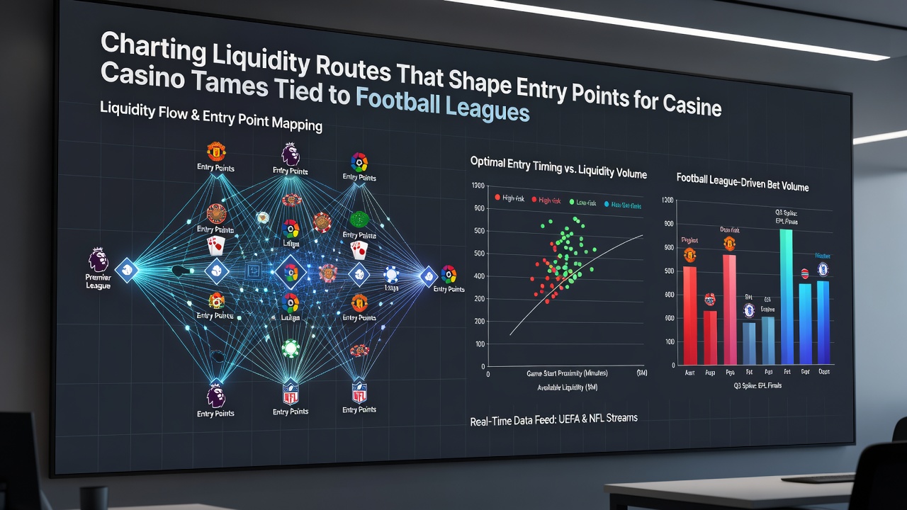 Karte der Liquiditätsrouten zwischen Fußball, Pferderennen und Casino-Tischen