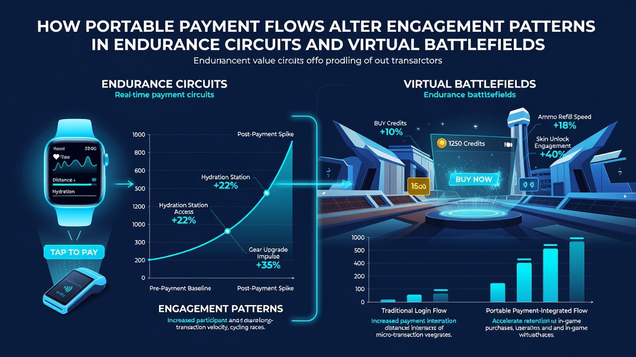 Vergleich der Engagement-Kurven bei Nutzung portabler Zahlungen in physischen und digitalen Events