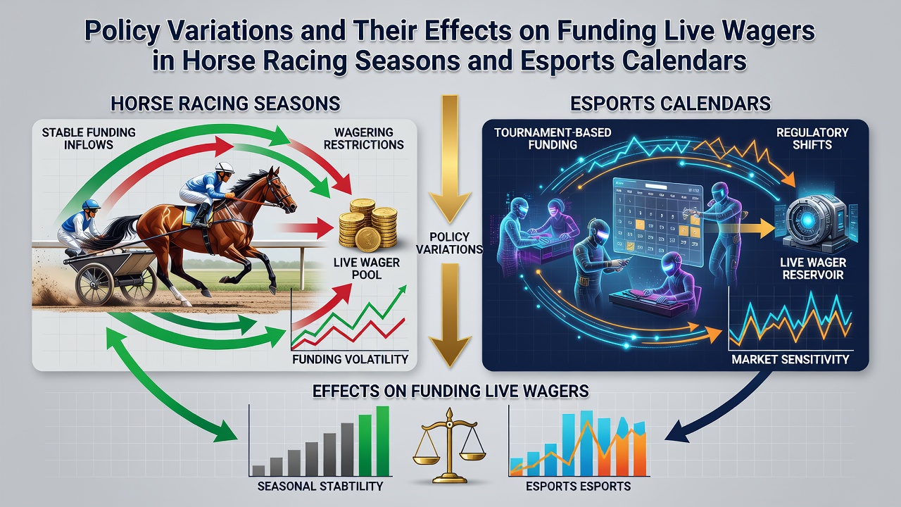 Finanzierungsflüsse und Live-Wetten bei Pferderennen sowie Esports-Events
